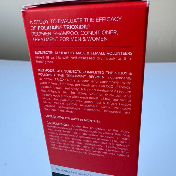 Foligain Triple Action Shampoo For Thinning Hair, Men S Volumizing Shampoo - Picture 8 of 11